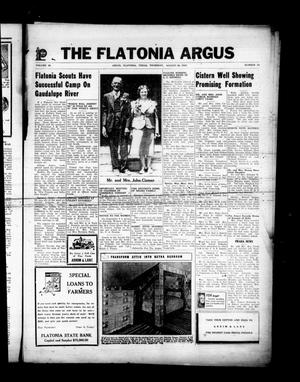 The Flatonia Argus (Flatonia, Tex.), Vol. 68, No. 34, Ed. 1 Thursday, August 26, 1943