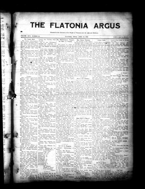 The Flatonia Argus (Flatonia, Tex.), Vol. 46, No. 24, Ed. 1 Thursday, April 13, 1922