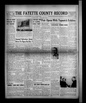 The Fayette County Record (La Grange, Tex.), Vol. 36, No. 93, Ed. 1 Friday, September 19, 1958
