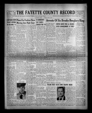 The Fayette County Record (La Grange, Tex.), Vol. 36, No. 90, Ed. 1 Tuesday, September 9, 1958