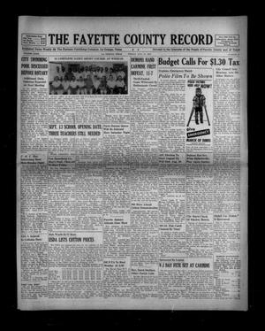 Primary view of object titled 'The Fayette County Record (La Grange, Tex.), Vol. 32, No. 82, Ed. 1 Friday, August 13, 1954'.