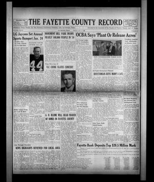 The Fayette County Record (La Grange, Tex.), Vol. 37, No. 20, Ed. 1 Friday, January 9, 1959