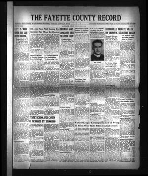 The Fayette County Record (La Grange, Tex.), Vol. 23, No. 71, Ed. 1 Friday, July 6, 1945
