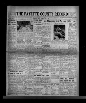 The Fayette County Record (La Grange, Tex.), Vol. 32, No. 91, Ed. 1 Tuesday, September 14, 1954