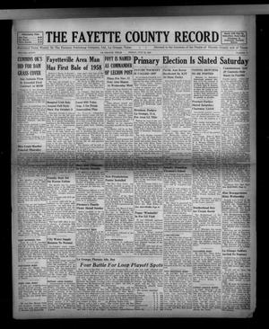 The Fayette County Record (La Grange, Tex.), Vol. 36, No. 77, Ed. 1 Friday, July 25, 1958