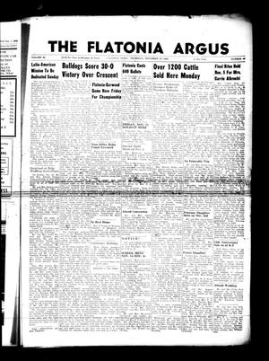 The Flatonia Argus (Flatonia, Tex.), Vol. 85, No. 45, Ed. 1 Thursday, November 10, 1960