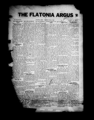 Primary view of object titled 'The Flatonia Argus (Flatonia, Tex.), Vol. 59, No. 6, Ed. 1 Thursday, February 8, 1934'.
