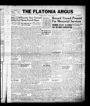 The Flatonia Argus (Flatonia, Tex.), Vol. 66, No. 18, Ed. 1 Thursday, April 24, 1941
