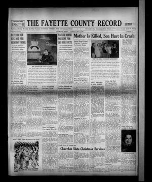 The Fayette County Record (La Grange, Tex.), Vol. 37, No. 15, Ed. 1 Tuesday, December 23, 1958