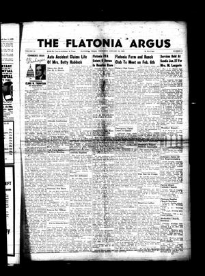 The Flatonia Argus (Flatonia, Tex.), Vol. 83, No. 5, Ed. 1 Thursday, January 30, 1958