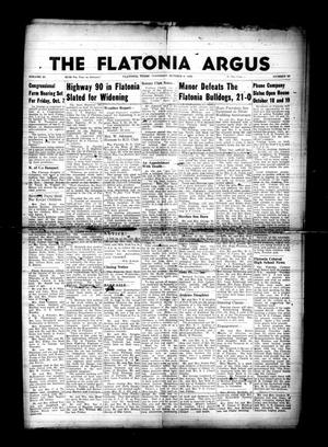Primary view of object titled 'The Flatonia Argus. (Flatonia, Tex.), Vol. 80, No. 40, Ed. 1 Thursday, October 6, 1955'.
