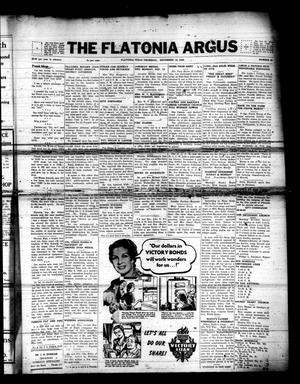 The Flatonia Argus (Flatonia, Tex.), Vol. [70], No. 45, Ed. 1 Thursday, November 15, 1945