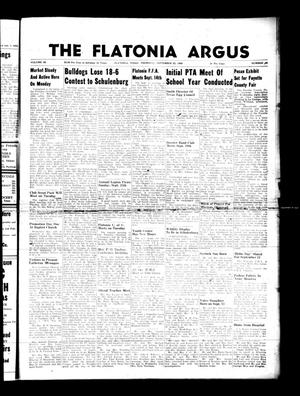 The Flatonia Argus (Flatonia, Tex.), Vol. 85, No. 38, Ed. 1 Thursday, September 22, 1960