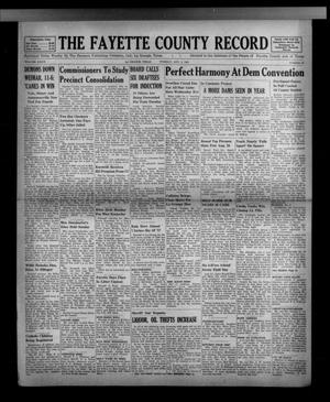 The Fayette County Record (La Grange, Tex.), Vol. 36, No. 80, Ed. 1 Tuesday, August 5, 1958