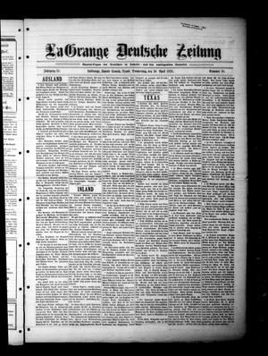 La Grange Deutsche Zeitung (La Grange, Tex.), Vol. 35, No. 38, Ed. 1 Thursday, April 30, 1925