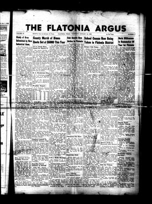 The Flatonia Argus (Flatonia, Tex.), Vol. 83, No. 3, Ed. 1 Thursday, January 16, 1958