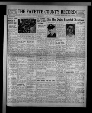 Primary view of object titled 'The Fayette County Record (La Grange, Tex.), Vol. 33, No. 17, Ed. 1 Tuesday, December 28, 1954'.