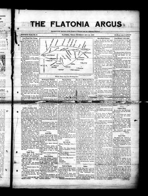 The Flatonia Argus (Flatonia, Tex.), Vol. 40, No. 51, Ed. 1 Thursday, October 21, 1915