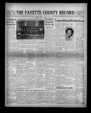 The Fayette County Record (La Grange, Tex.), Vol. 32, No. 7, Ed. 1 Tuesday, November 24, 1953