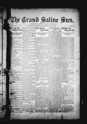 The Grand Saline Sun. (Grand Saline, Tex.), Vol. 28, No. 1, Ed. 1 Thursday, October 21, 1920