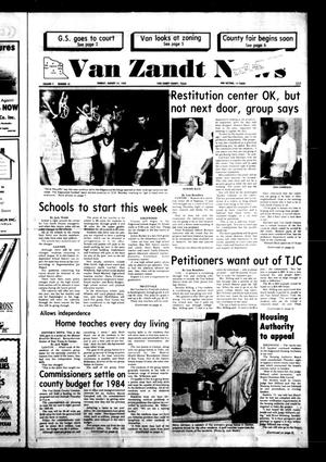 Primary view of object titled 'Van Zandt News (Wills Point, Tex.), Vol. 2, No. 10, Ed. 1 Sunday, August 14, 1983'.