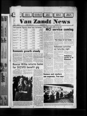 Van Zandt News (Wills Point, Tex.), Vol. 3, No. 20, Ed. 1 Sunday, October 21, 1984