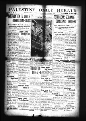 Palestine Daily Herald (Palestine, Tex), Vol. 11, No. 12, Ed. 1 Tuesday, September 10, 1912