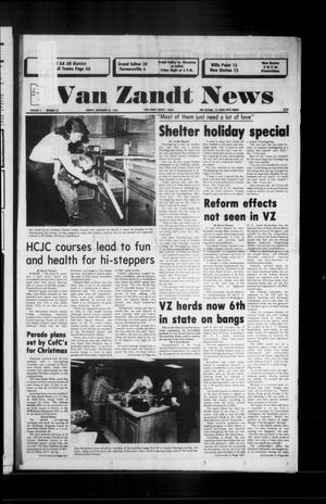 Primary view of object titled 'Van Zandt News (Wills Point, Tex.), Vol. 3, No. 25, Ed. 1 Sunday, November 25, 1984'.