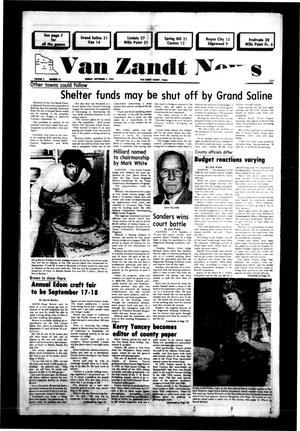 Van Zandt News (Wills Point, Tex.), Vol. 2, No. 13, Ed. 1 Sunday, September 4, 1983