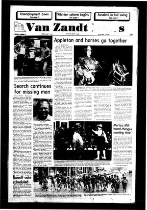 Primary view of object titled 'Van Zandt News (Wills Point, Tex.), Vol. 1, No. 47, Ed. 1 Sunday, May 1, 1983'.
