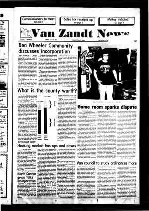 Primary view of object titled 'Van Zandt News (Wills Point, Tex.), Vol. 2, No. 2, Ed. 1 Sunday, June 19, 1983'.