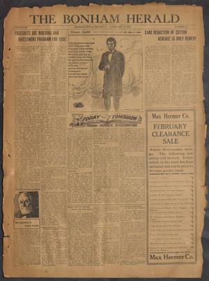 Primary view of object titled 'The Bonham Herald (Bonham, Tex.), Vol. 3, No. 36, Ed. 1 Thursday, February 6, 1930'.