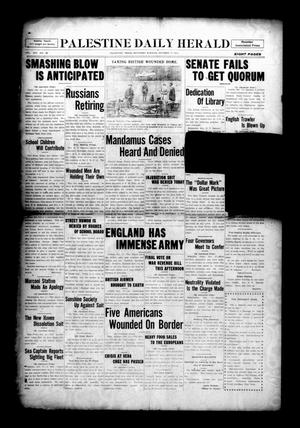 Palestine Daily Herald (Palestine, Tex), Vol. 13, No. 36, Ed. 1 Saturday, October 17, 1914