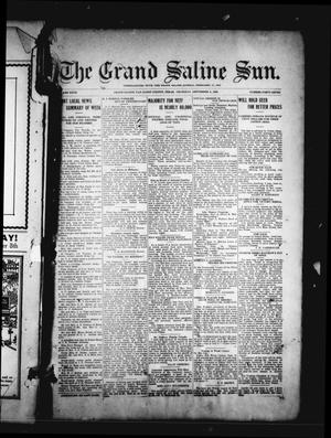 The Grand Saline Sun. (Grand Saline, Tex.), Vol. 27, No. 47, Ed. 1 Thursday, September 9, 1920