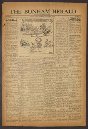 The Bonham Herald (Bonham, Tex.), Vol. 5, No. 18, Ed. 1 Thursday, November 19, 1931