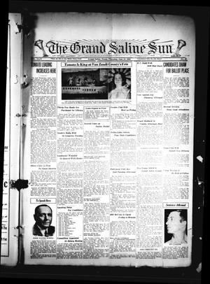 Primary view of object titled 'The Grand Saline Sun (Grand Saline, Tex.), Vol. 44, No. 32, Ed. 1 Thursday, June 23, 1938'.