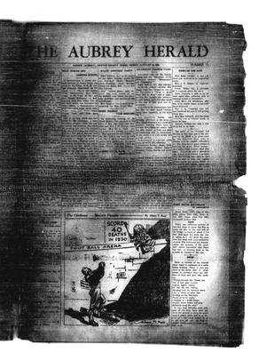 Primary view of object titled 'The Aubrey Herald (Aubrey, Tex.), Vol. [1], No. 15, Ed. 1 Friday, January 15, 1932'.