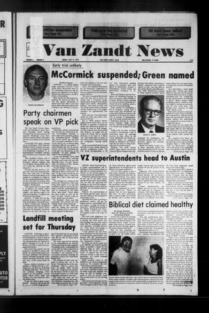 Primary view of object titled 'Van Zandt News (Wills Point, Tex.), Vol. 3, No. 6, Ed. 1 Sunday, July 15, 1984'.