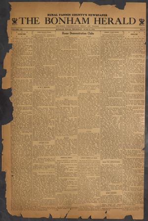 Primary view of object titled 'The Bonham Herald (Bonham, Tex.), Vol. 7, No. 84, Ed. 1 Thursday, June 21, 1934'.