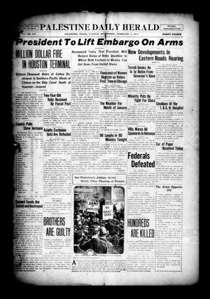 Palestine Daily Herald (Palestine, Tex), Vol. 12, No. 131, Ed. 1 Tuesday, February 3, 1914