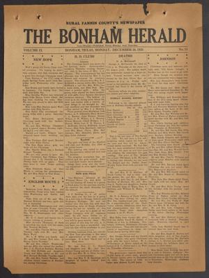 The Bonham Herald (Bonham, Tex.), Vol. 9, No. 35, Ed. 1 Monday, December 30, 1935
