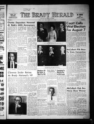 The Brady Herald (Brady, Tex.), Vol. 22, No. 36, Ed. 1 Tuesday, July 13, 1965
