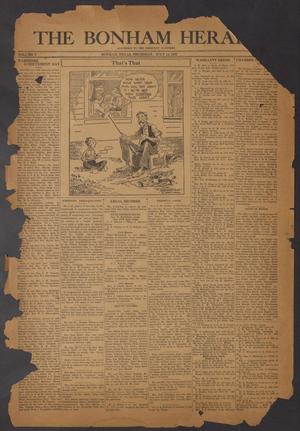 The Bonham Herald (Bonham, Tex.), Vol. 5, No. [52], Ed. 1 Thursday, July 14, 1932