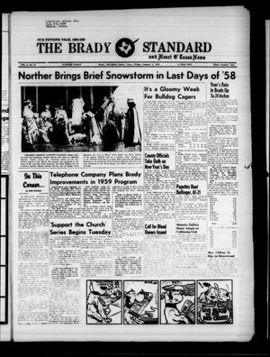 The Brady Standard and Heart O' Texas News (Brady, Tex.), Vol. 50, No. 12, Ed. 1 Friday, January 2, 1959