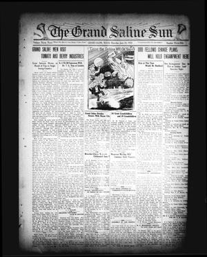 Primary view of object titled 'The Grand Saline Sun (Grand Saline, Tex.), Vol. 33, No. 31, Ed. 1 Thursday, June 18, 1925'.