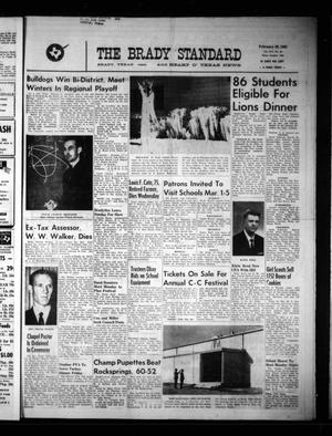 The Brady Standard and Heart O' Texas News (Brady, Tex.), Vol. 56, No. 20, Ed. 1 Friday, February 26, 1965