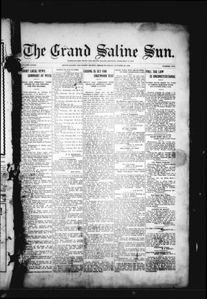 The Grand Saline Sun. (Grand Saline, Tex.), Vol. 28, No. 2, Ed. 1 Thursday, October 28, 1920