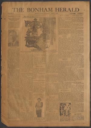 Primary view of object titled 'The Bonham Herald (Bonham, Tex.), Vol. 3, No. 38, Ed. 1 Thursday, April 10, 1930'.