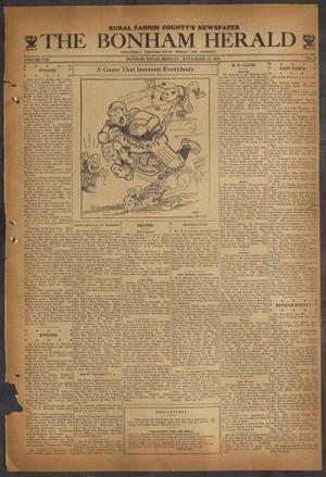 The Bonham Herald (Bonham, Tex.), Vol. 8, No. 23, Ed. 1 Monday, November 19, 1934