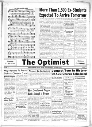 The Optimist (Abilene, Tex.), Vol. 36, No. 10, Ed. 1, Wednesday, November 24, 1948